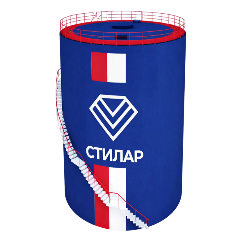 Цельносварной резервуар РВС для АЗС 15 м³ от завода-производителя