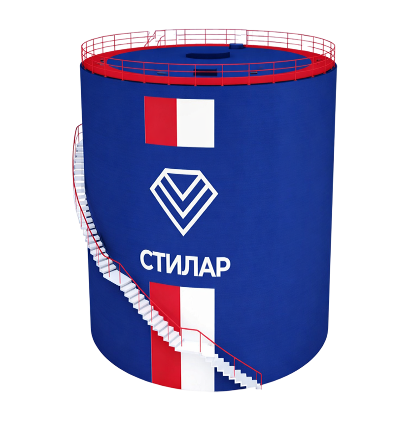 Цельносварной резервуар РВС для сточных вод 40 м³ от завода-производителя