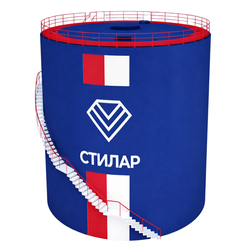 Цельносварной резервуар РВС для пожарного резервуара 200 м³ от завода-производителя